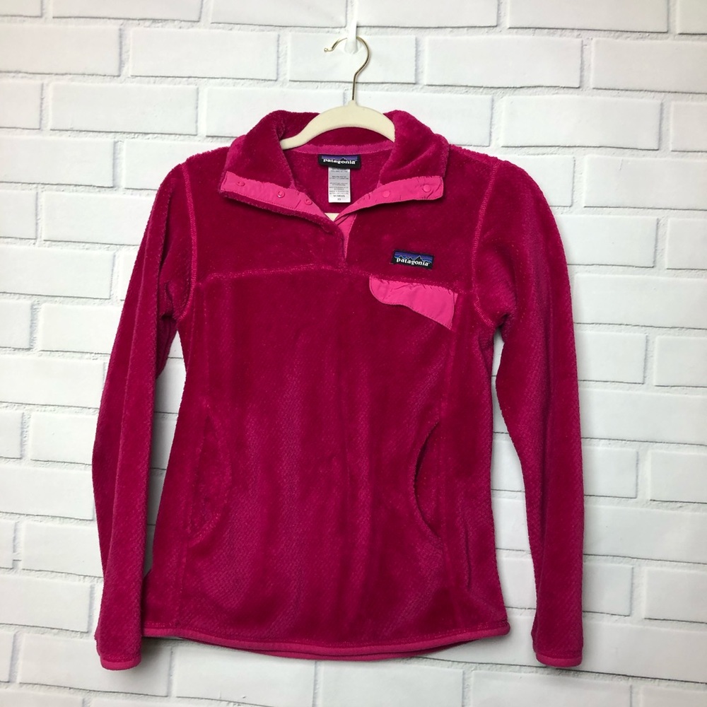 PATAGONIA SYNCHILLA RETOOL SNAP FLEECE // Size XS // Pink     AO-30B